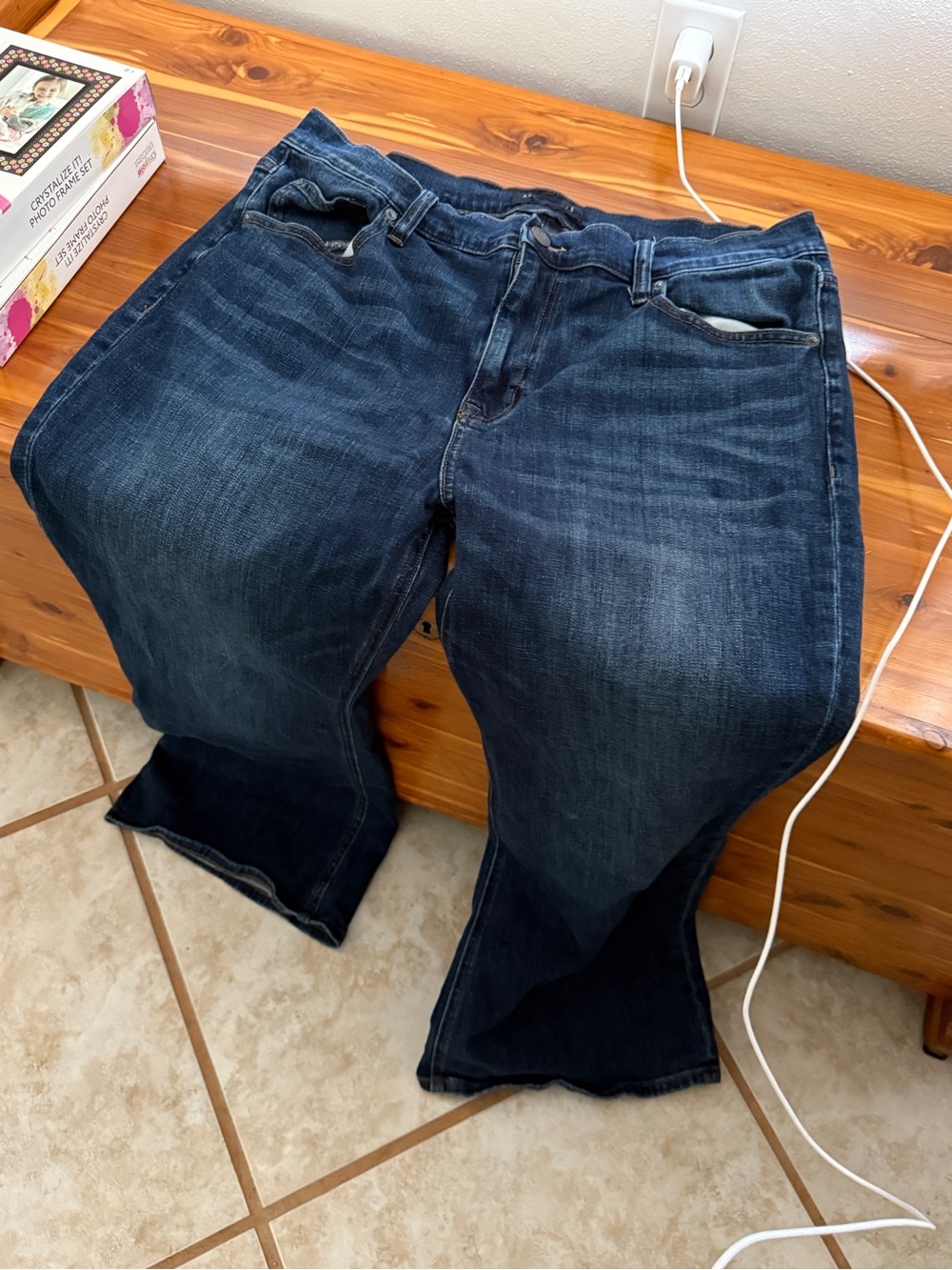 Aeropostale Dark Indigo Boot-Cut Jeans